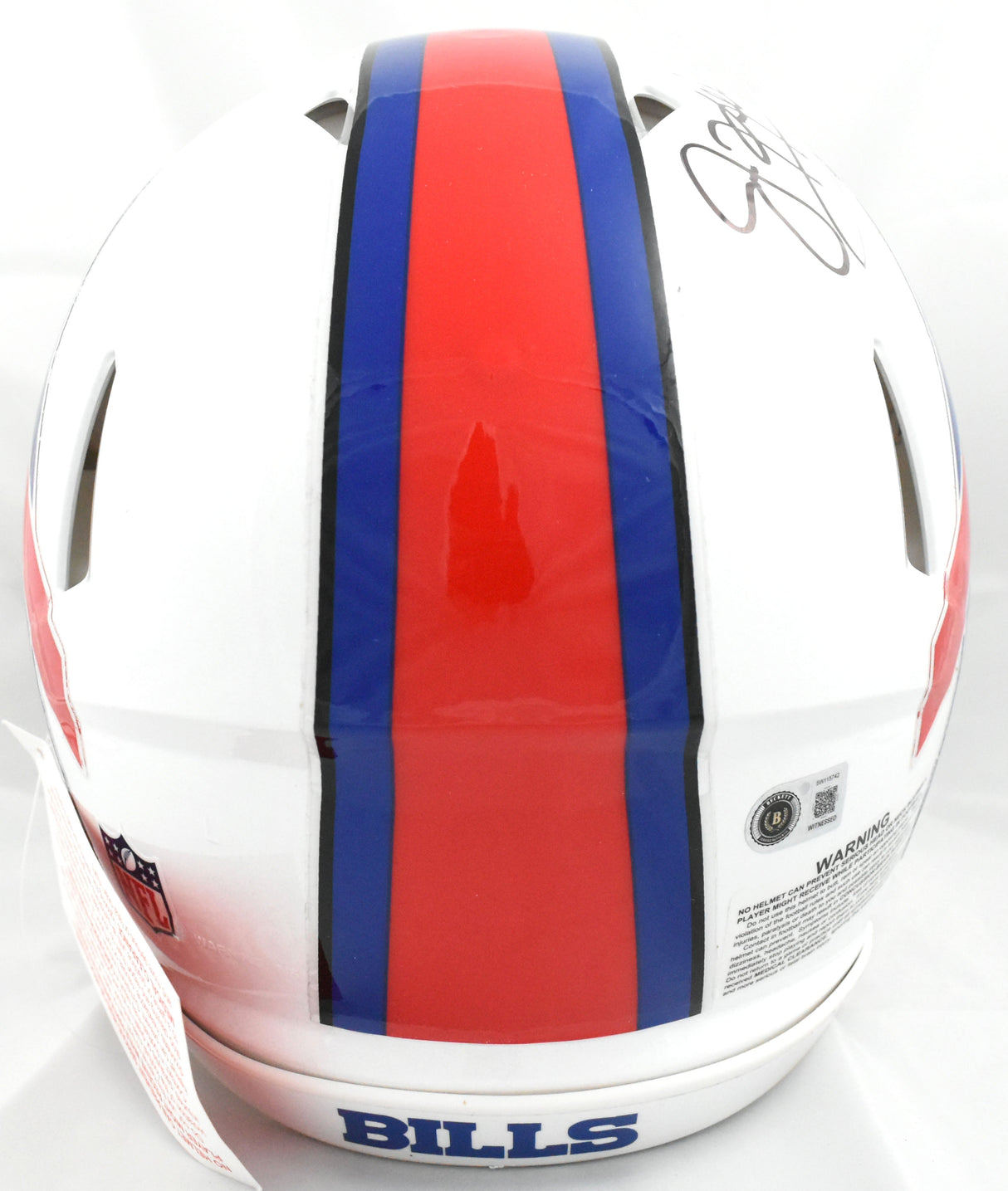 Jim Kelly Autographed Buffalo Bills F/S Speed Authentic Helmet - Beckett W Holo