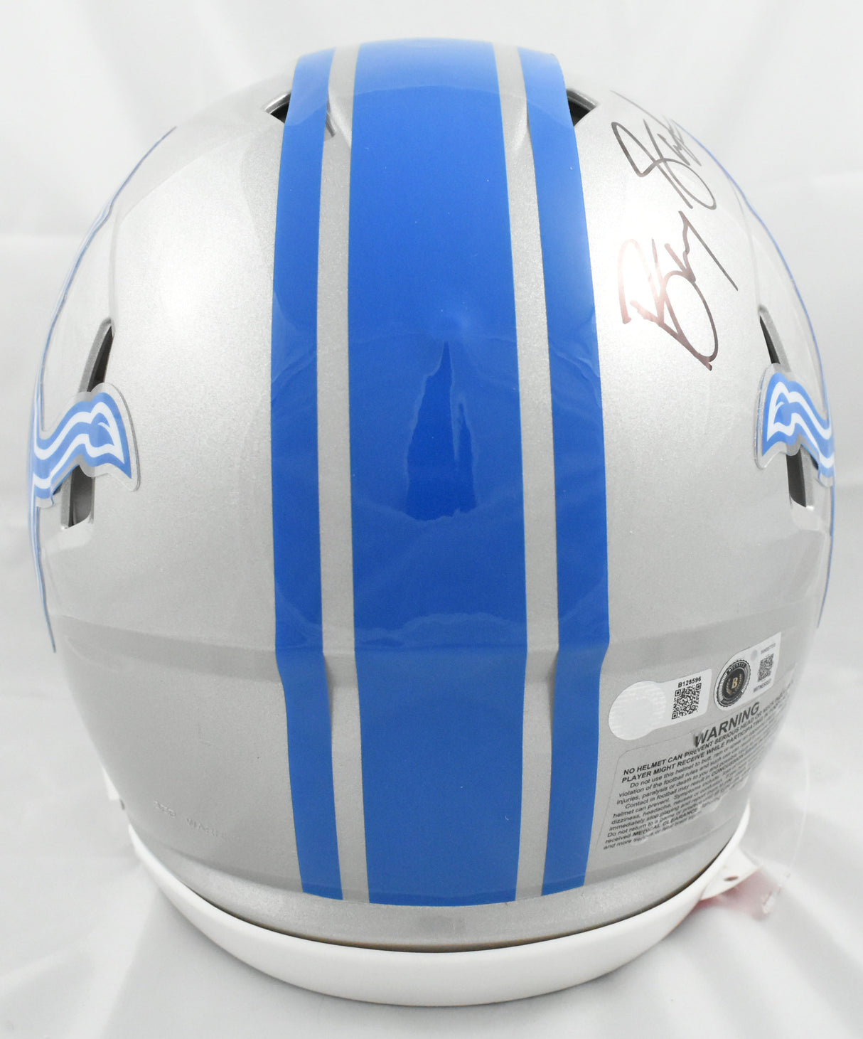 Barry Sanders Signed Detroit Lions F/S 17-23 Speed Authentic Helmet - Beckett W