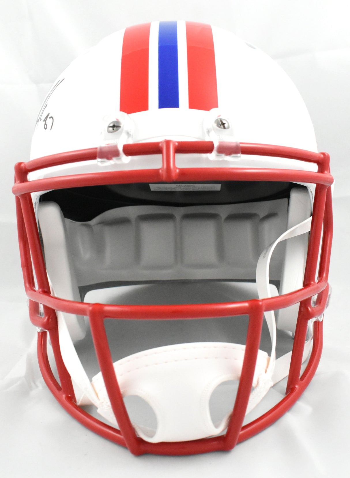 Rob Gronkowski Autographed New England Patriots F/S 90-92 Speed Helmet Beckett W