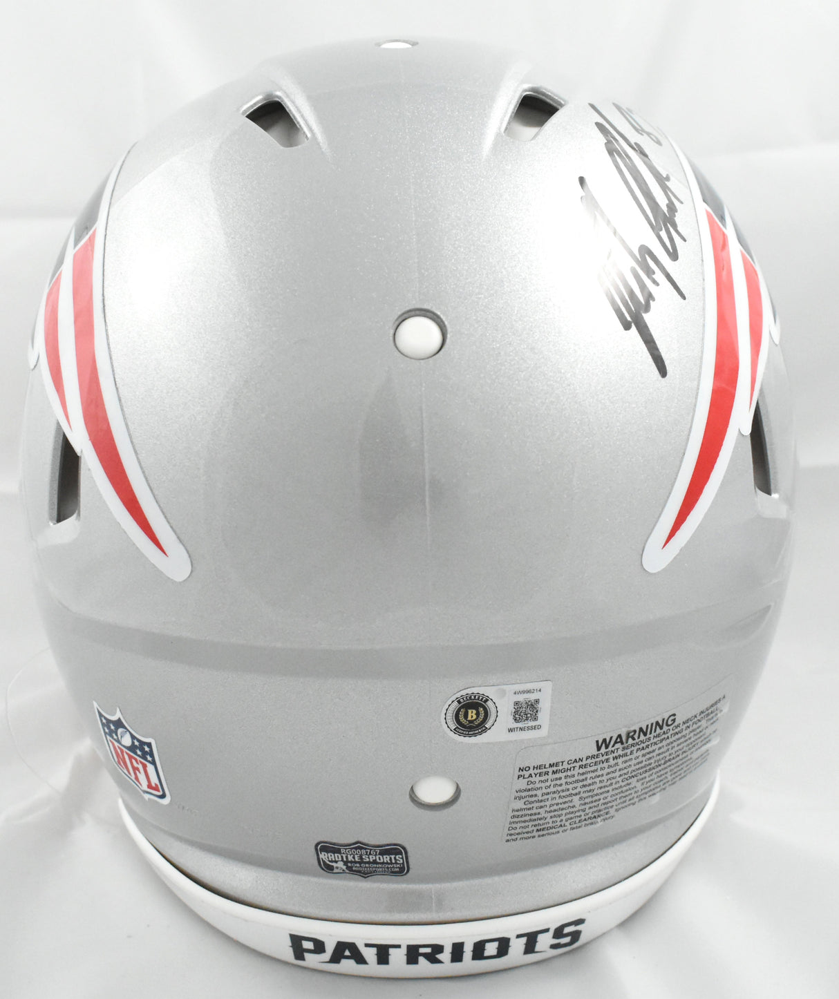 Rob Gronkowski Signed New England Patriots F/S Speed Authentic Helmet Beckett W