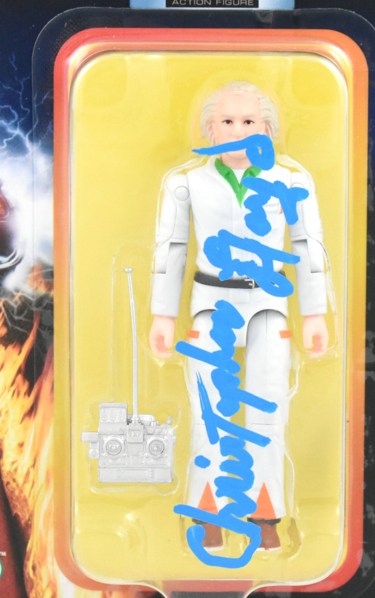 Christopher Lloyd Signed Super 7 Back to the Future Action Figure - Beckett W