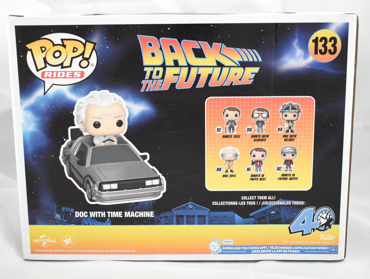 Christopher Lloyd Autographed Back to the Future Funko Pop Rides #133 -Beckett W