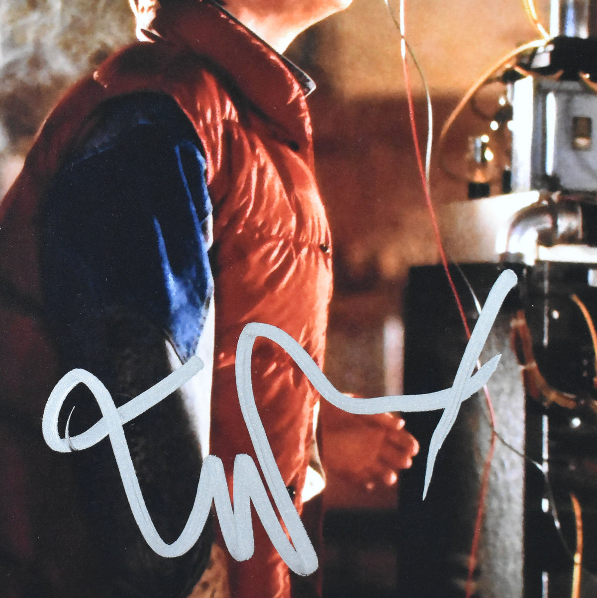 Christopher Lloyd Michael J. Fox Signed Back to the Future 11x14 Photo - Beckett