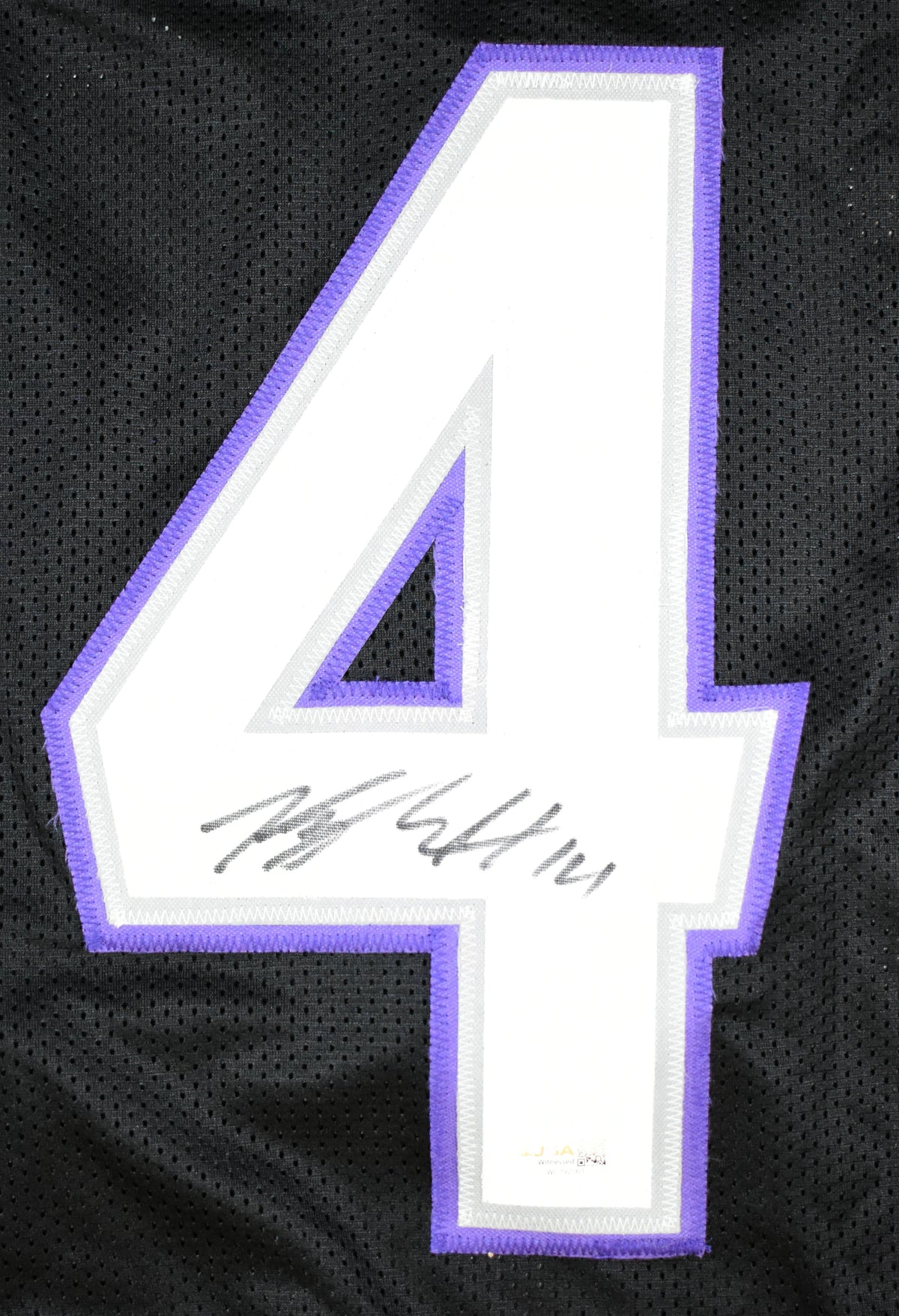 Kyle Hamilton Autographed Black Pro Style Jersey - JSA W Holo