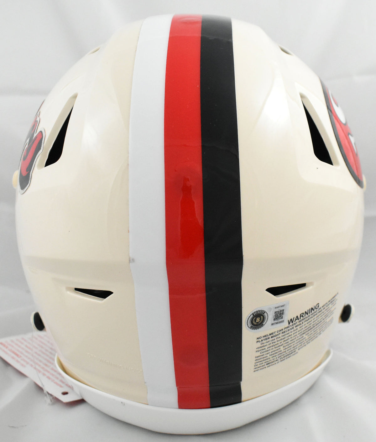 George Kittle Signed San Francisco 49ers F/S Retro Speedflex Helmet - Beckett W