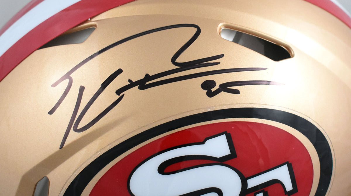 George Kittle Autographed 49ers F/S Speed Authentic Helmet - Beckett W Hologram