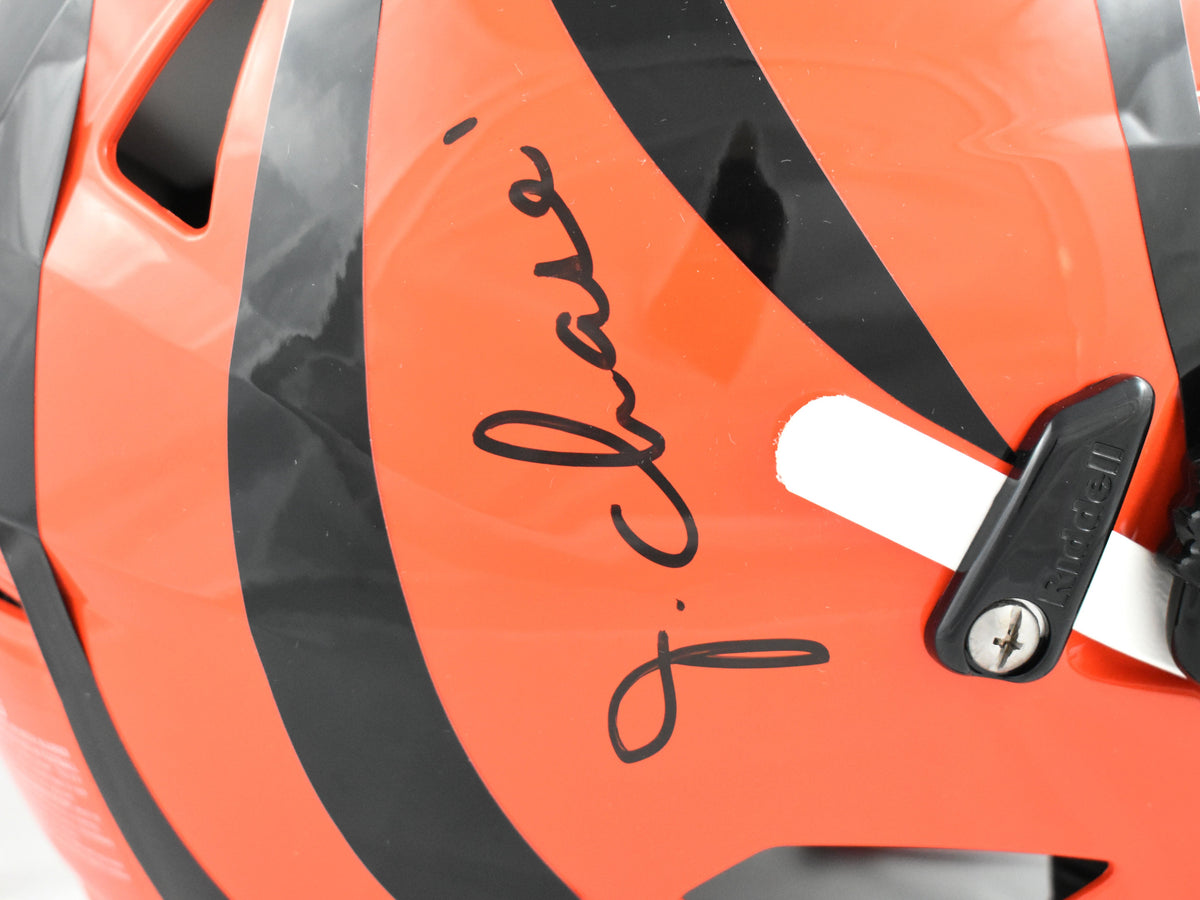 Ja'Marr Chase Autographed Cincinnati Bengals F/S Speedflex Helmet - Beckett Holo