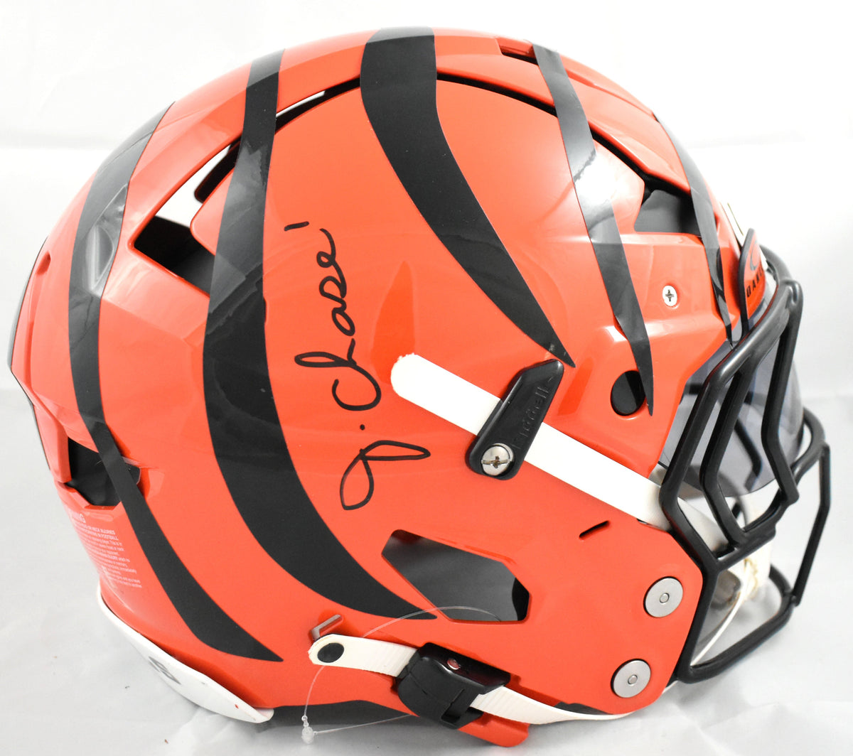 Ja'Marr Chase Autographed Cincinnati Bengals F/S Axiom Helmet - Beckett Holo