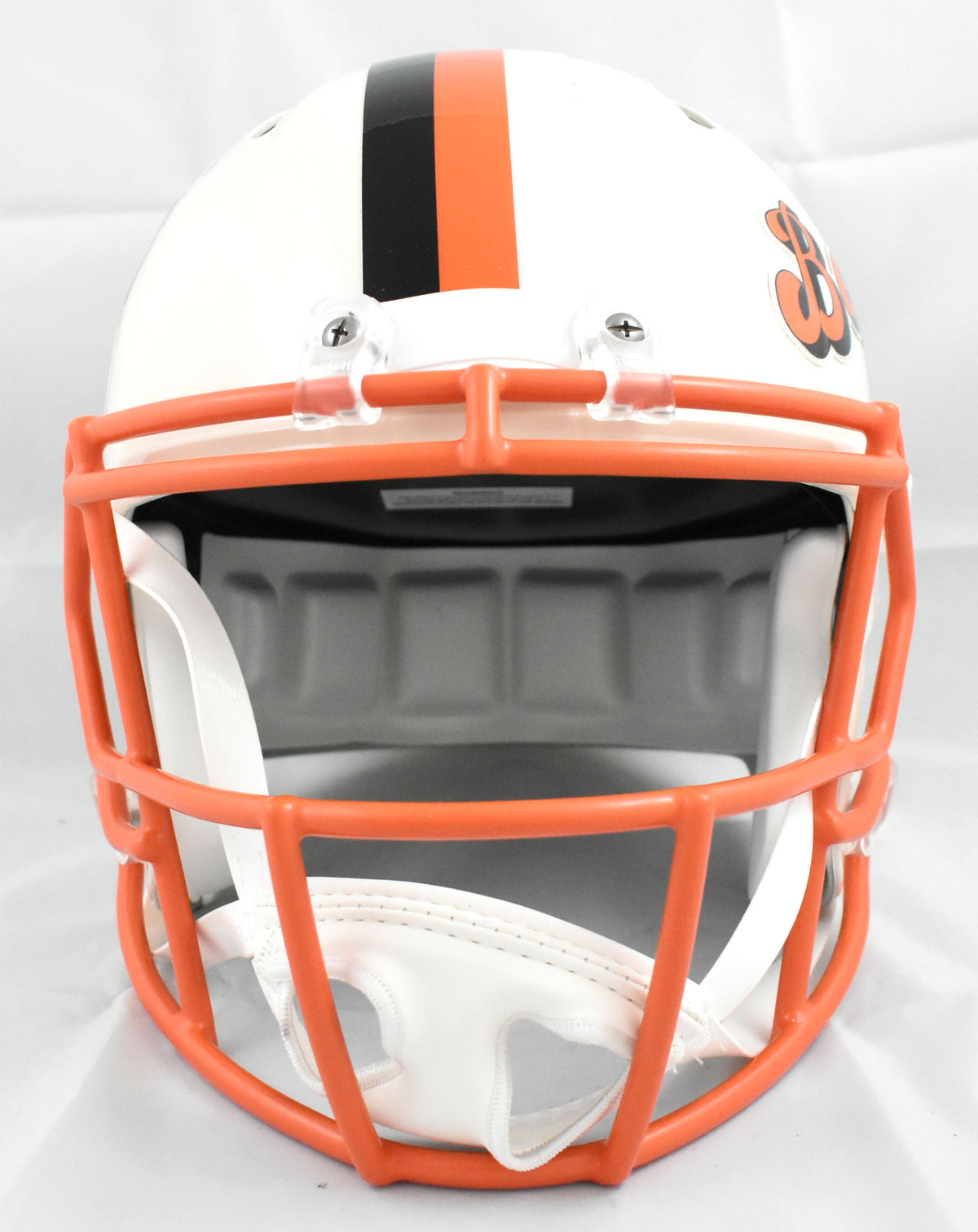 Ja'Marr Chase Autographed Cincinnati Bengals F/S Retro Speed Helmet-Beckett Holo