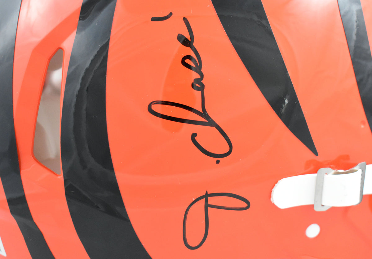 Ja'Marr Chase Autographed Cincinnati Bengals F/S Speed Authentic Helmet- Beckett