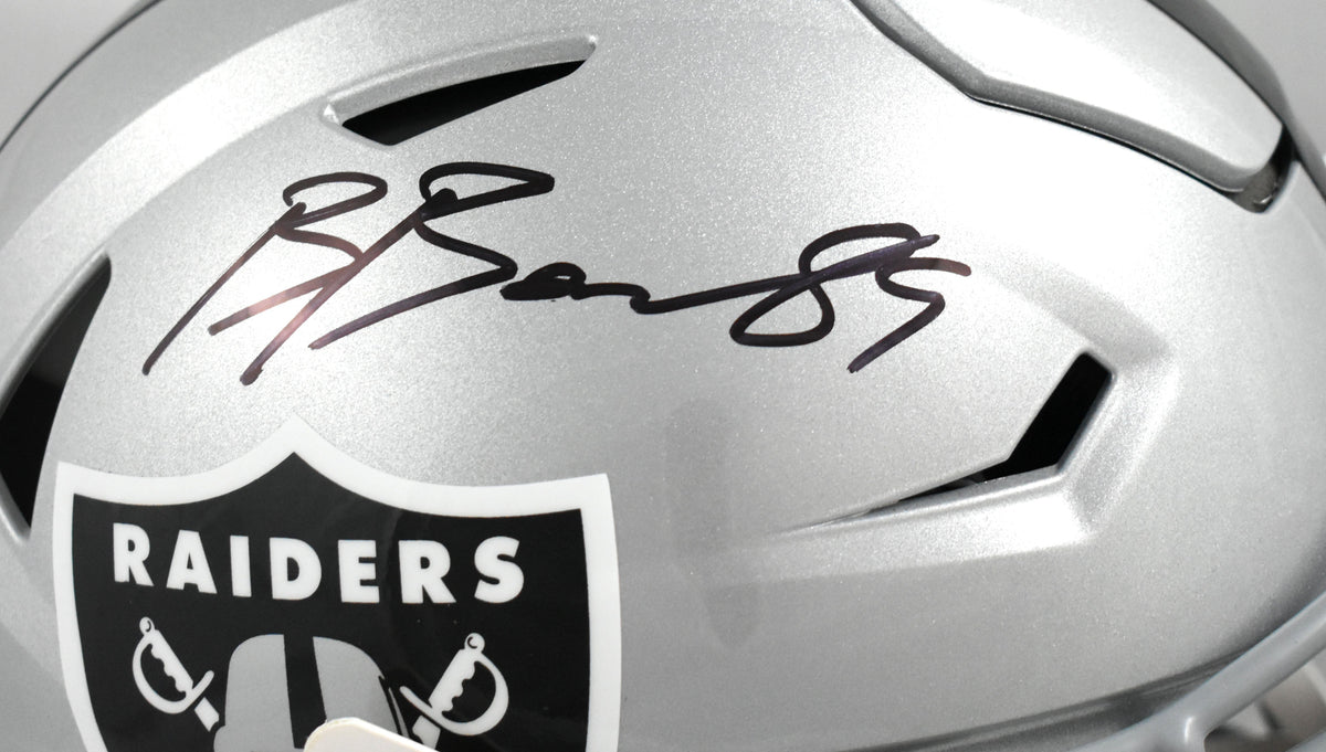 Brock Bowers Autographed Las Vegas Raiders F/S Speedflex Helmet - Beckett W Holo