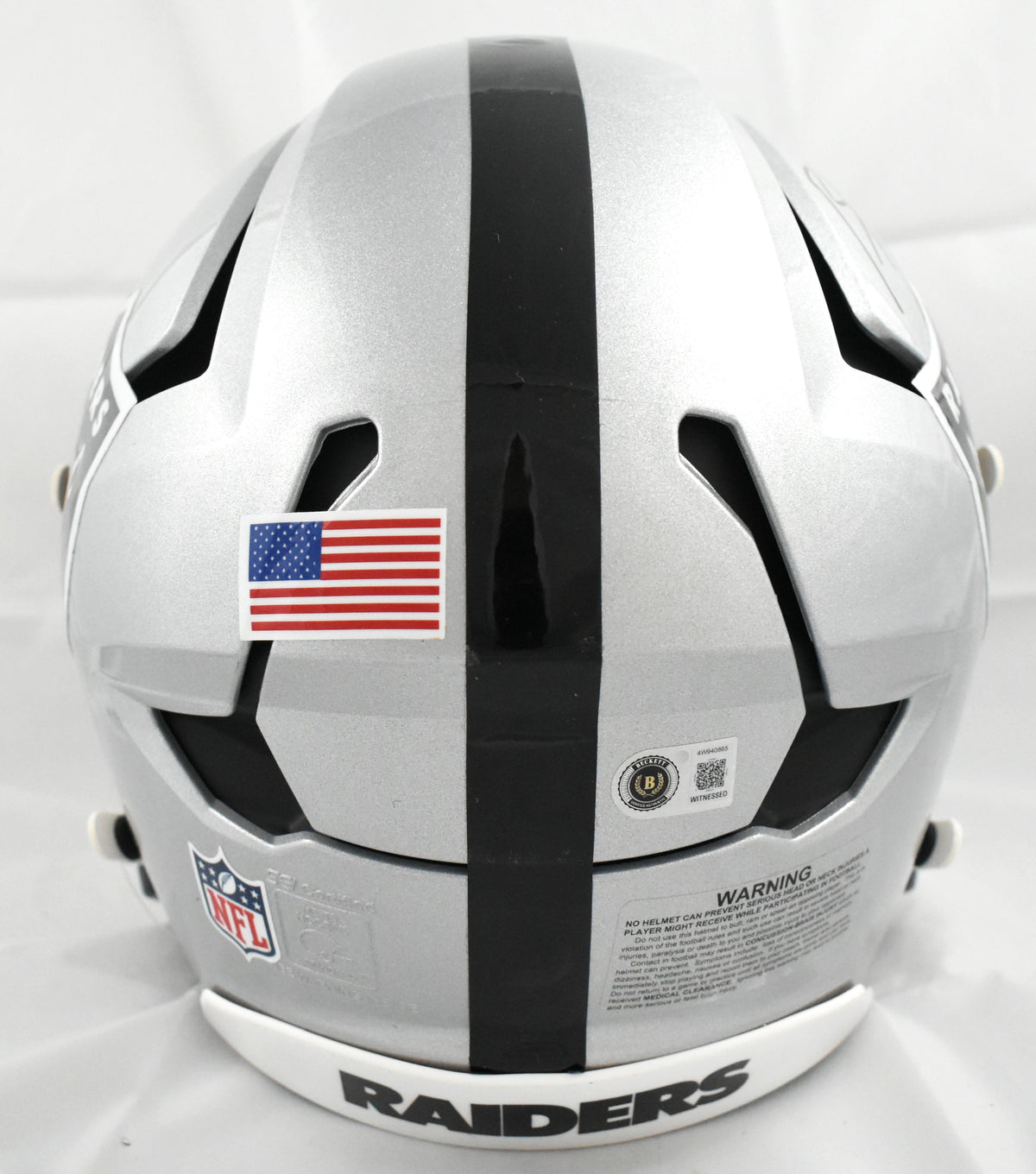Brock Bowers Autographed Las Vegas Raiders F/S Axiom Helmet - Beckett W Holo