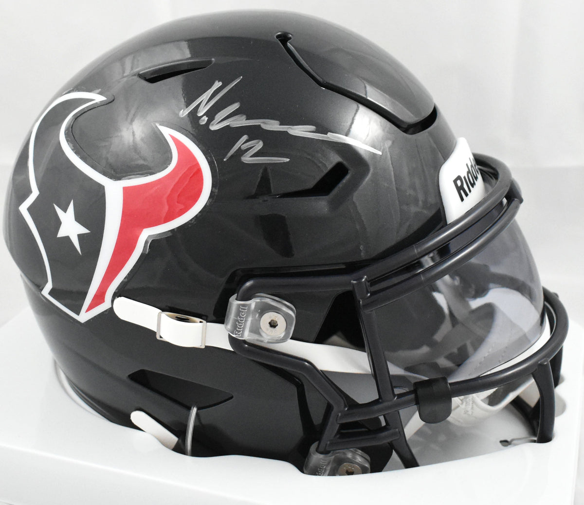 Nico Collins Autographed Houston Texans Mid-Size SpeedFlex Helmet-Beckett W Holo