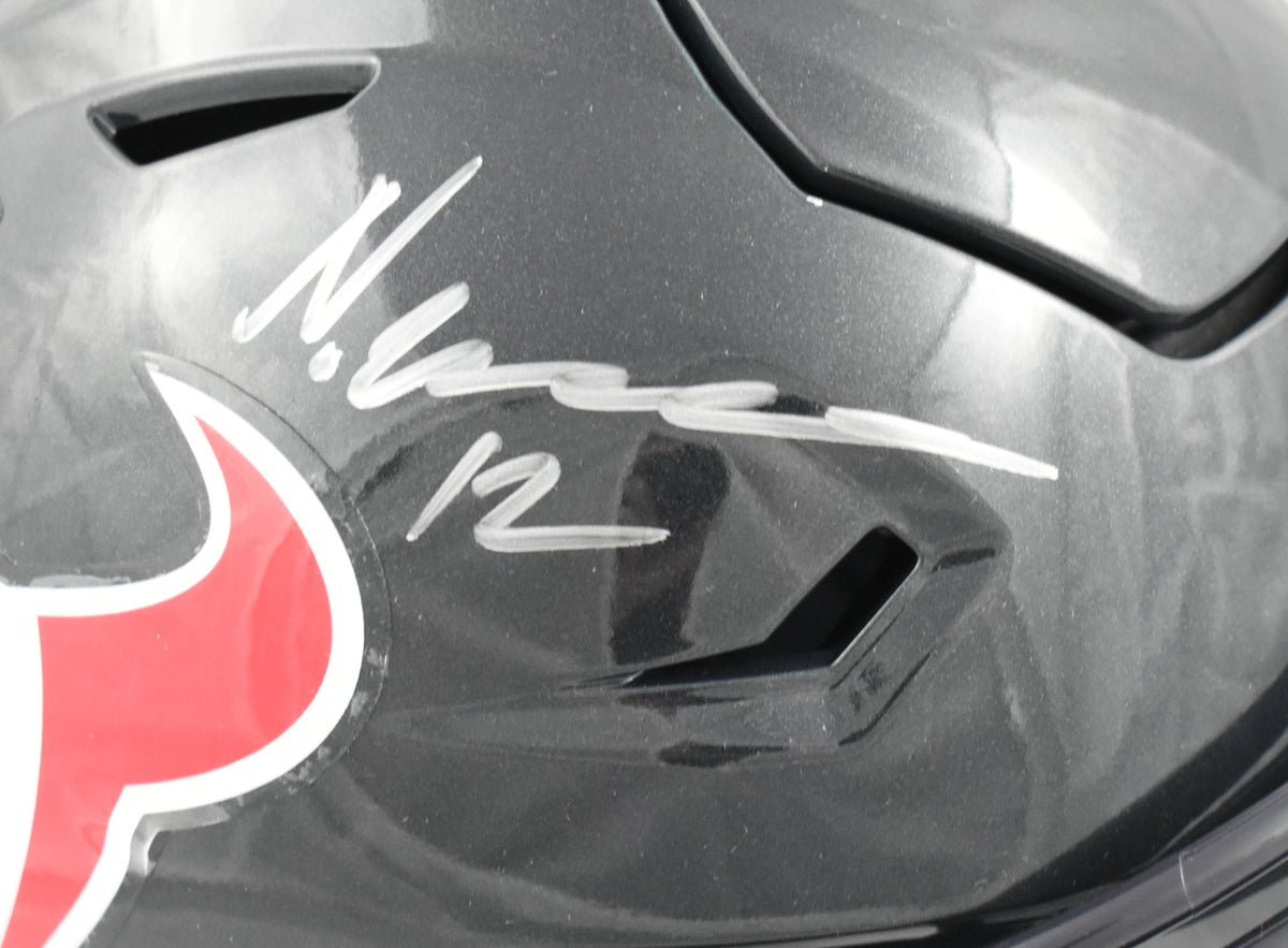 Nico Collins Autographed Houston Texans Mid-Size SpeedFlex Helmet-Beckett W Holo