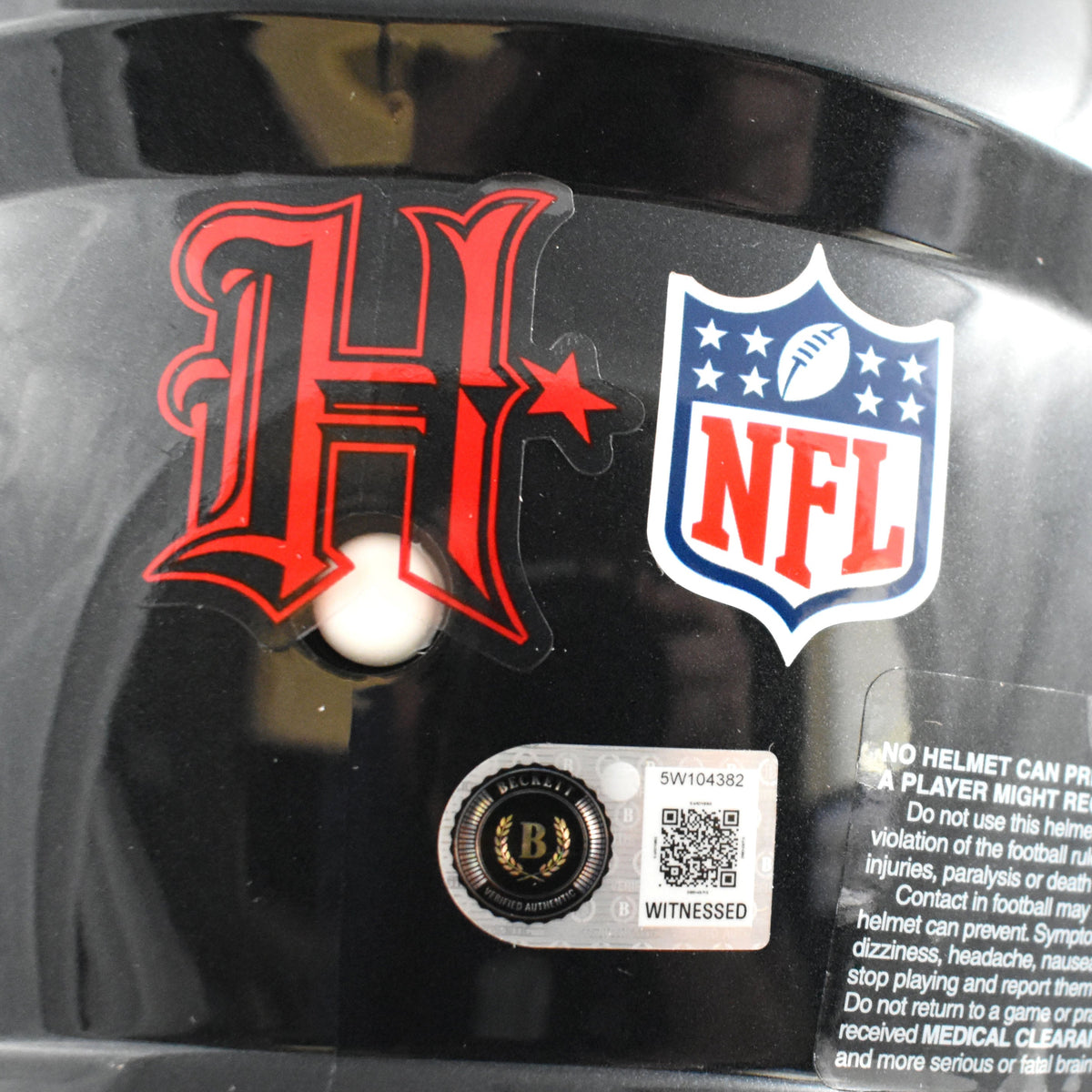 Kayshon Boutte Autographed Houston Texans F/S Speed Authentic Helmet- Beckett W