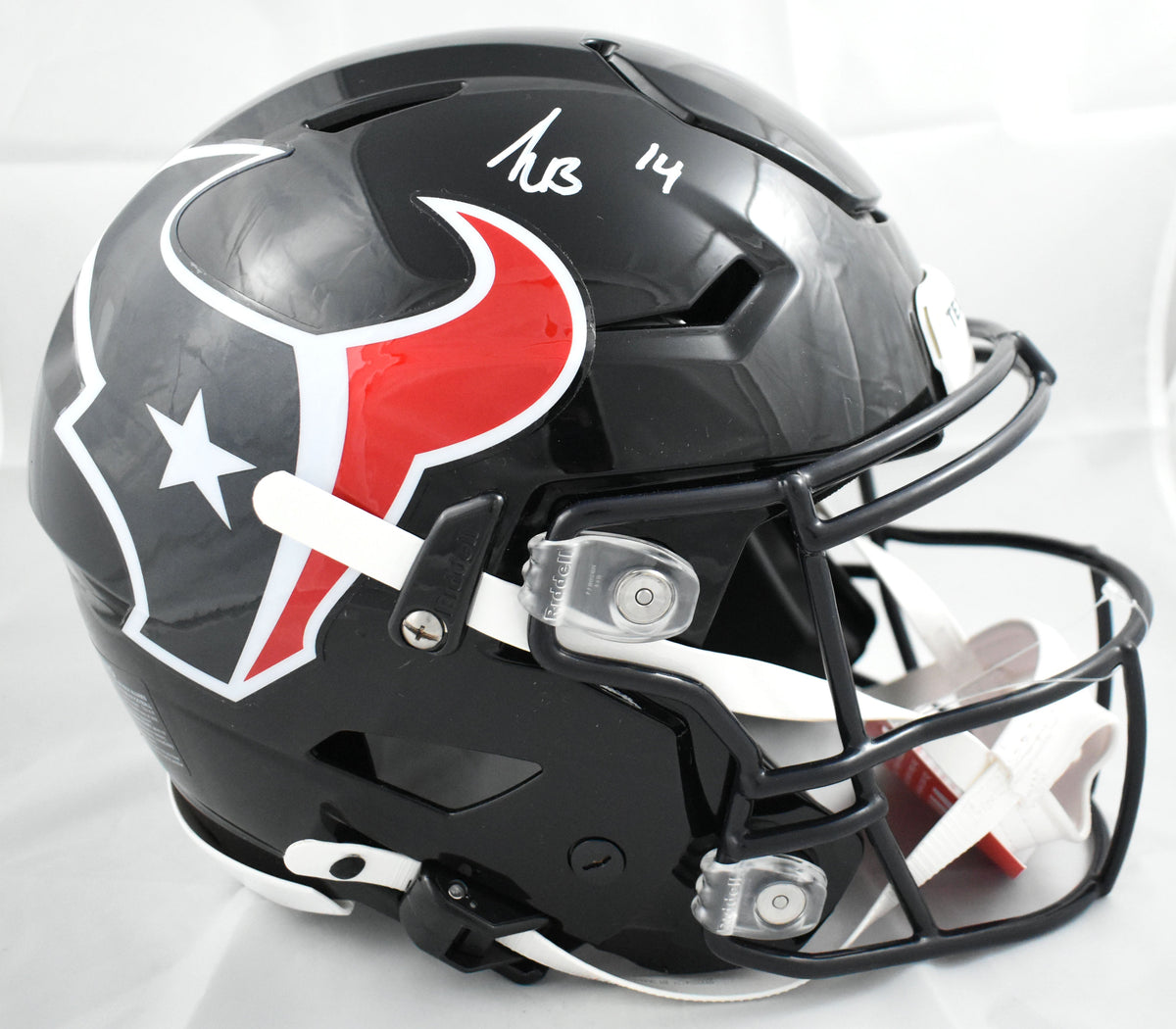 Kayshon Boutte Autographed Houston Texans F/S Speedflex Helmet - Beckett W Holo