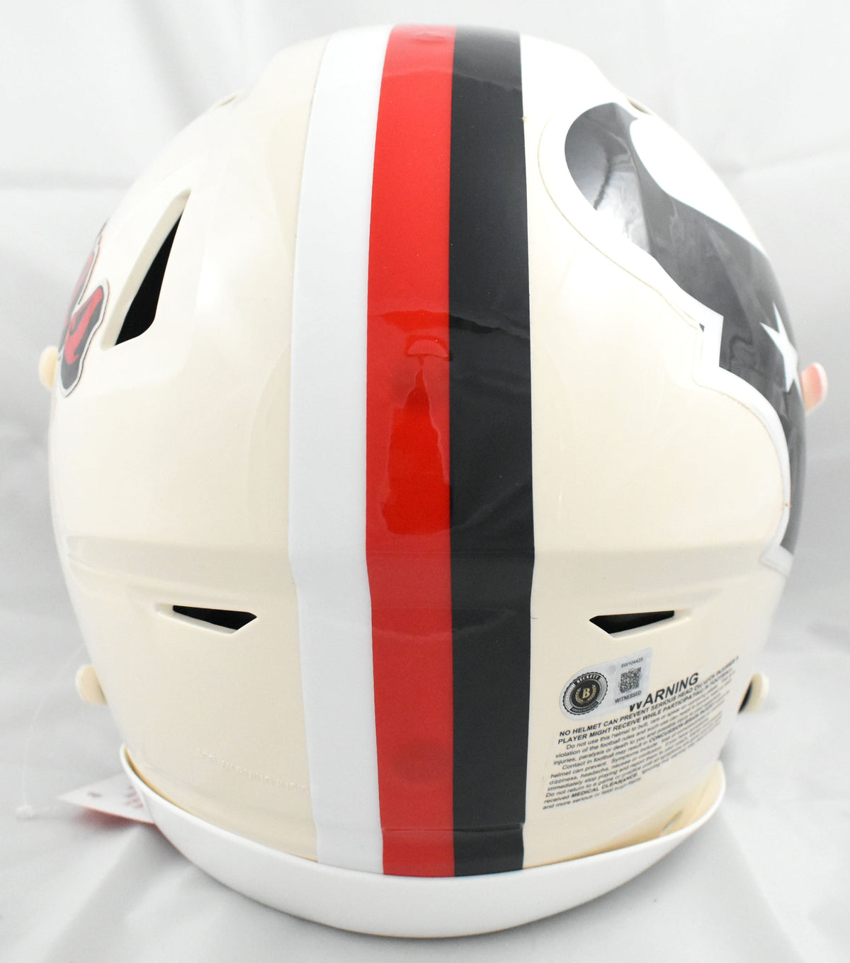 Kayshon Boutte Autographed Texans F/S Retro Speedflex Helmet - Beckett W Holo