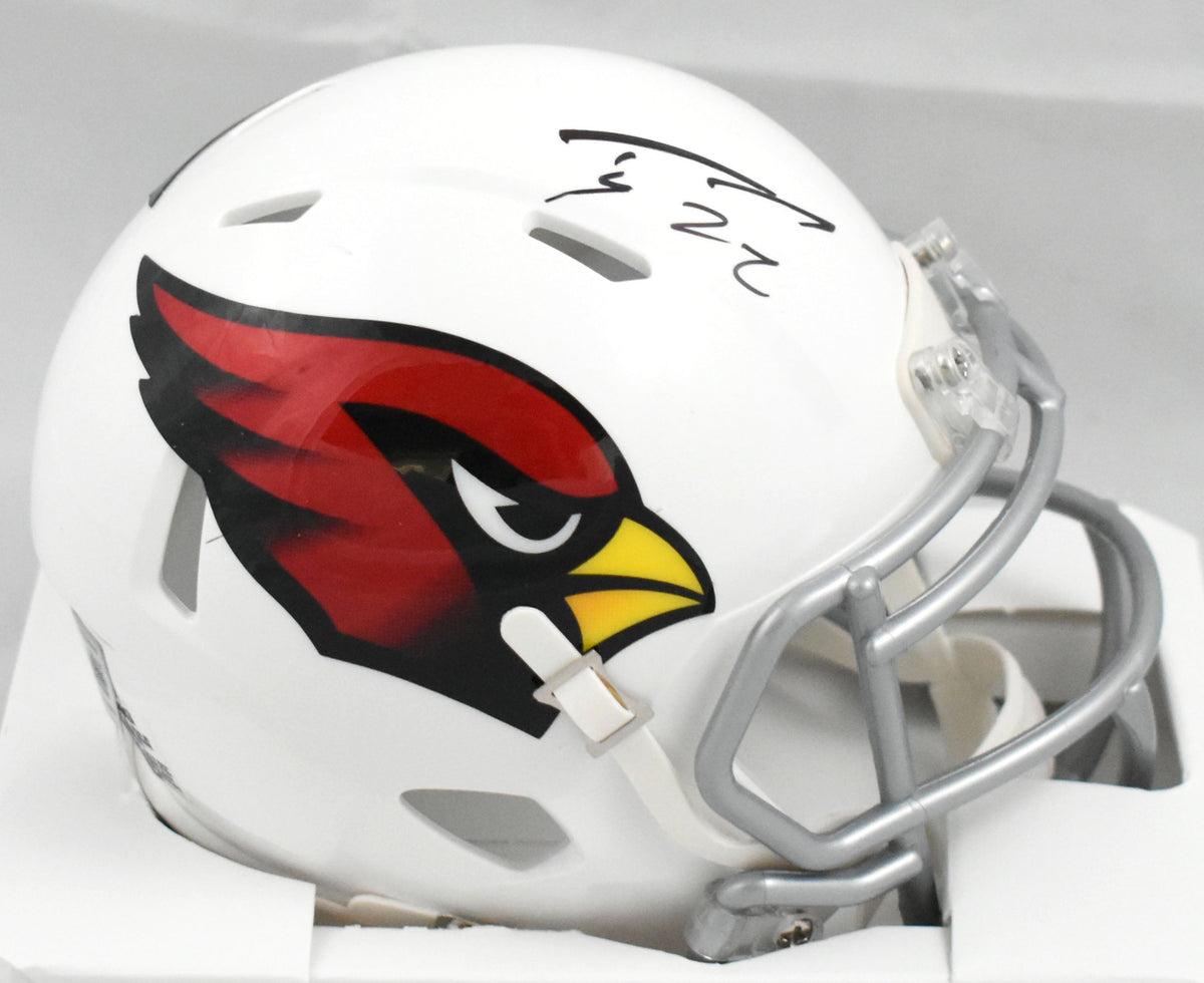 Tyler Allgeier Autographed Arizona Cardinals Speed Mini Helmet - Beckett W Holo