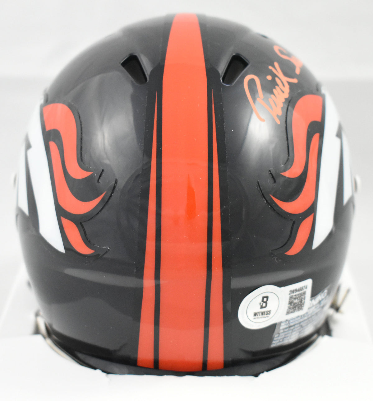 Patrick Surtain II Autographed Denver Broncos Speed Mini Helmet Beckett W Holo