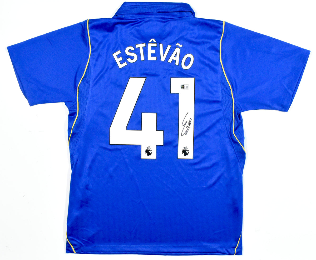 Estvo Willian Autographed Chelsea Home Soccer Jersey #41 - Beckett *L