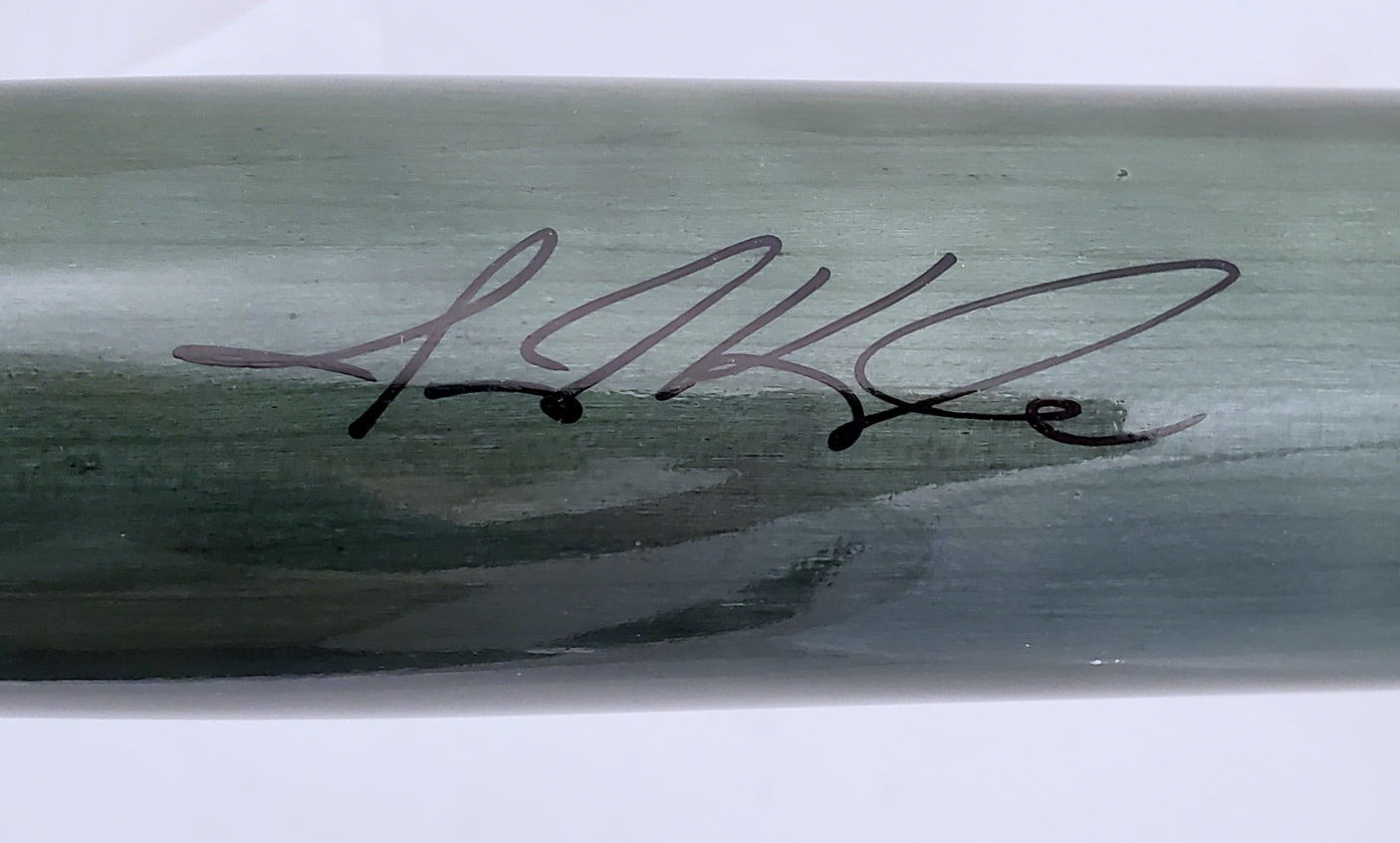 Jarred Kelenic Autographed Green Chandler Game Model Bat Atlanta Braves Beckett BAS Stock #191542