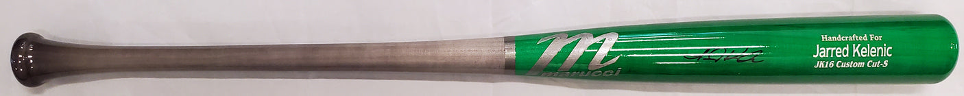 Jarred Kelenic Autographed Green Marucci Game Model Bat Atlanta Braves Beckett BAS Stock #191543