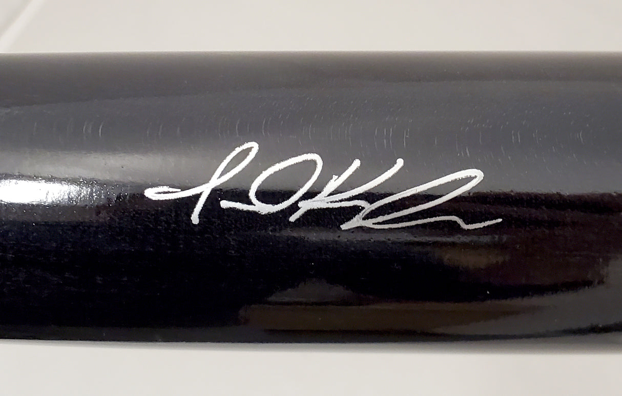 Jarred Kelenic Autographed Black Marucci Game Model Bat Atlanta Braves Beckett BAS Stock #191544