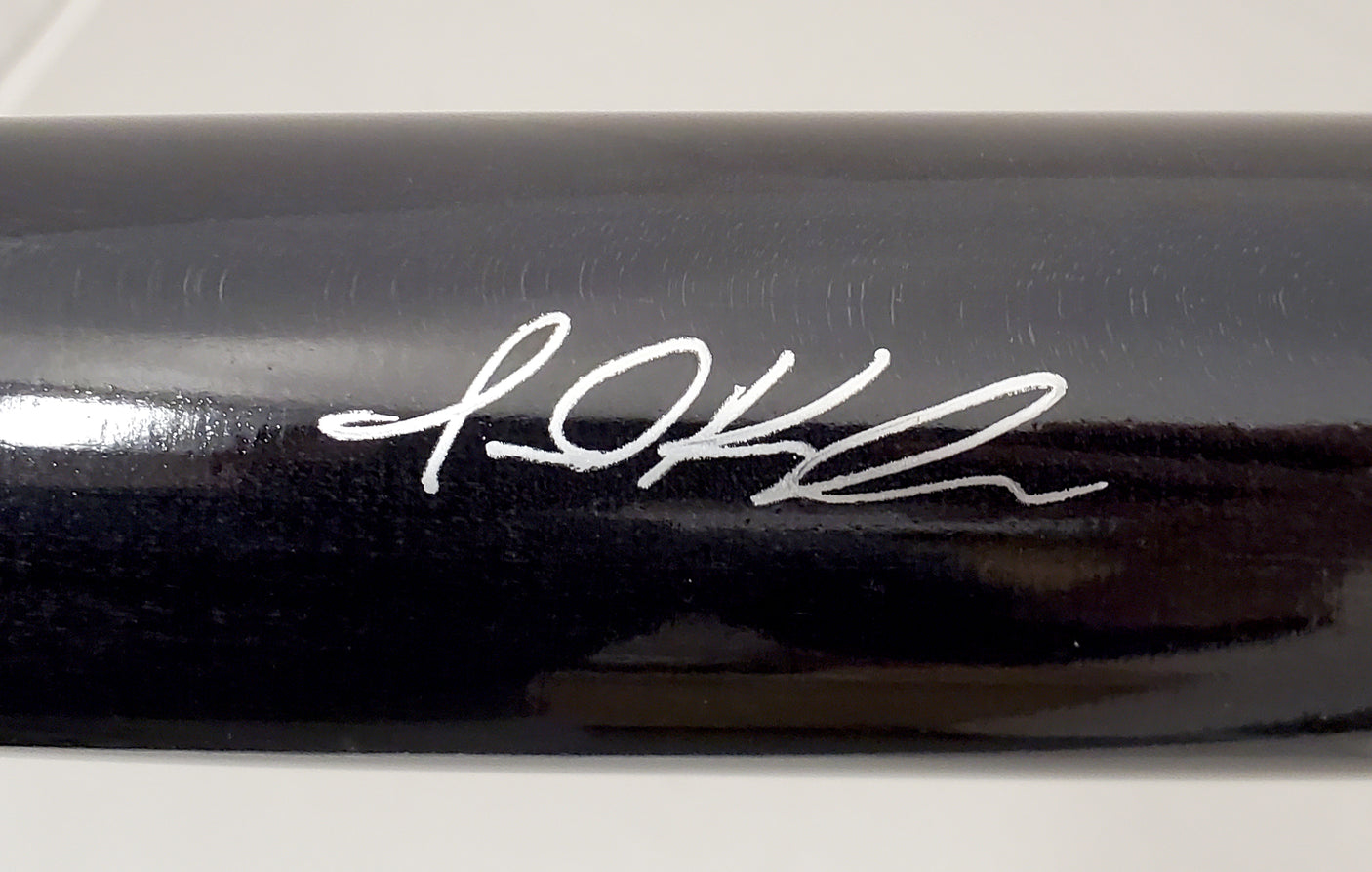 Jarred Kelenic Autographed Black Marucci Game Model Bat Atlanta Braves Beckett BAS Stock #191544