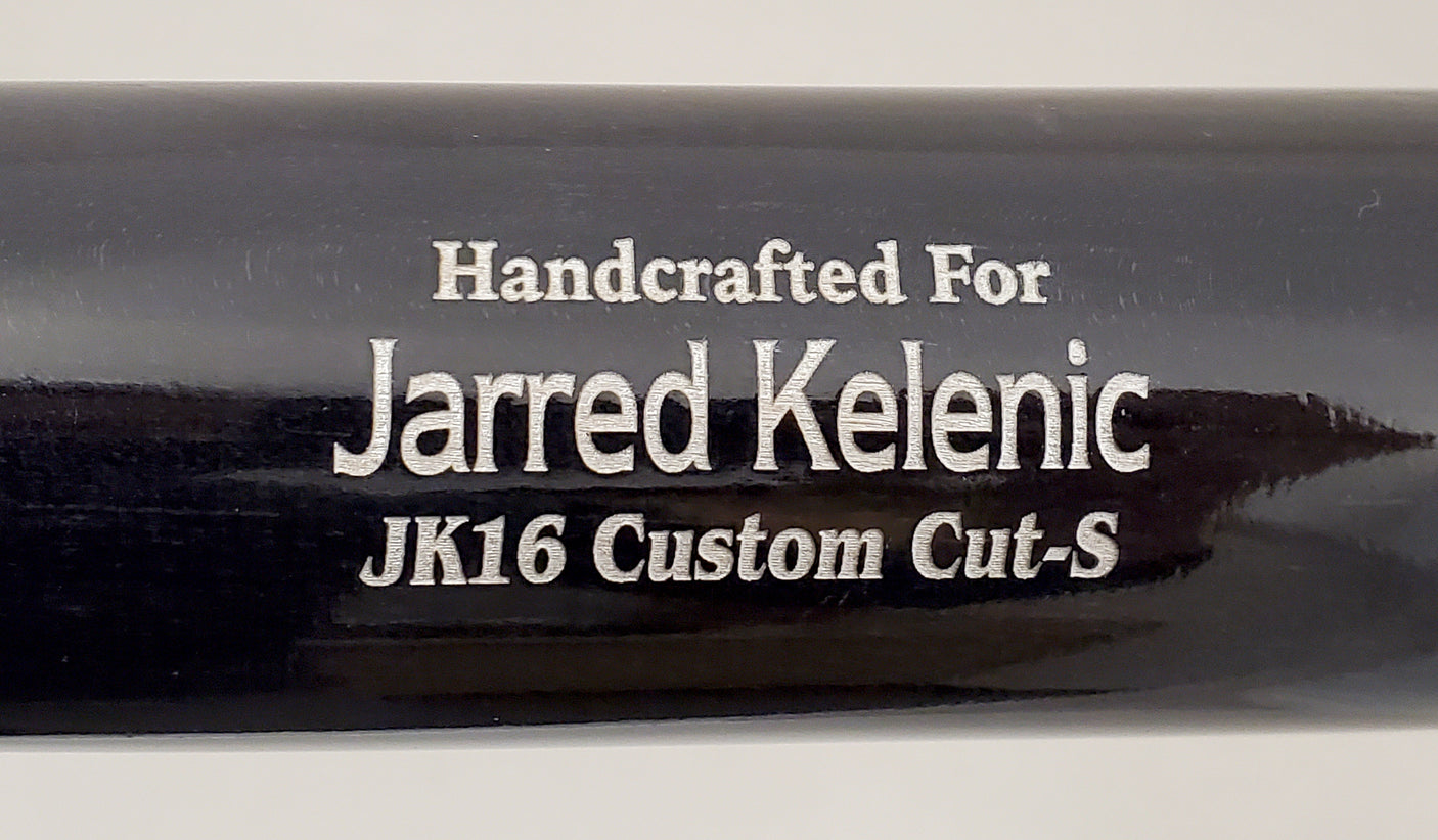 Jarred Kelenic Autographed Black Marucci Game Model Bat Atlanta Braves Beckett BAS Stock #191544