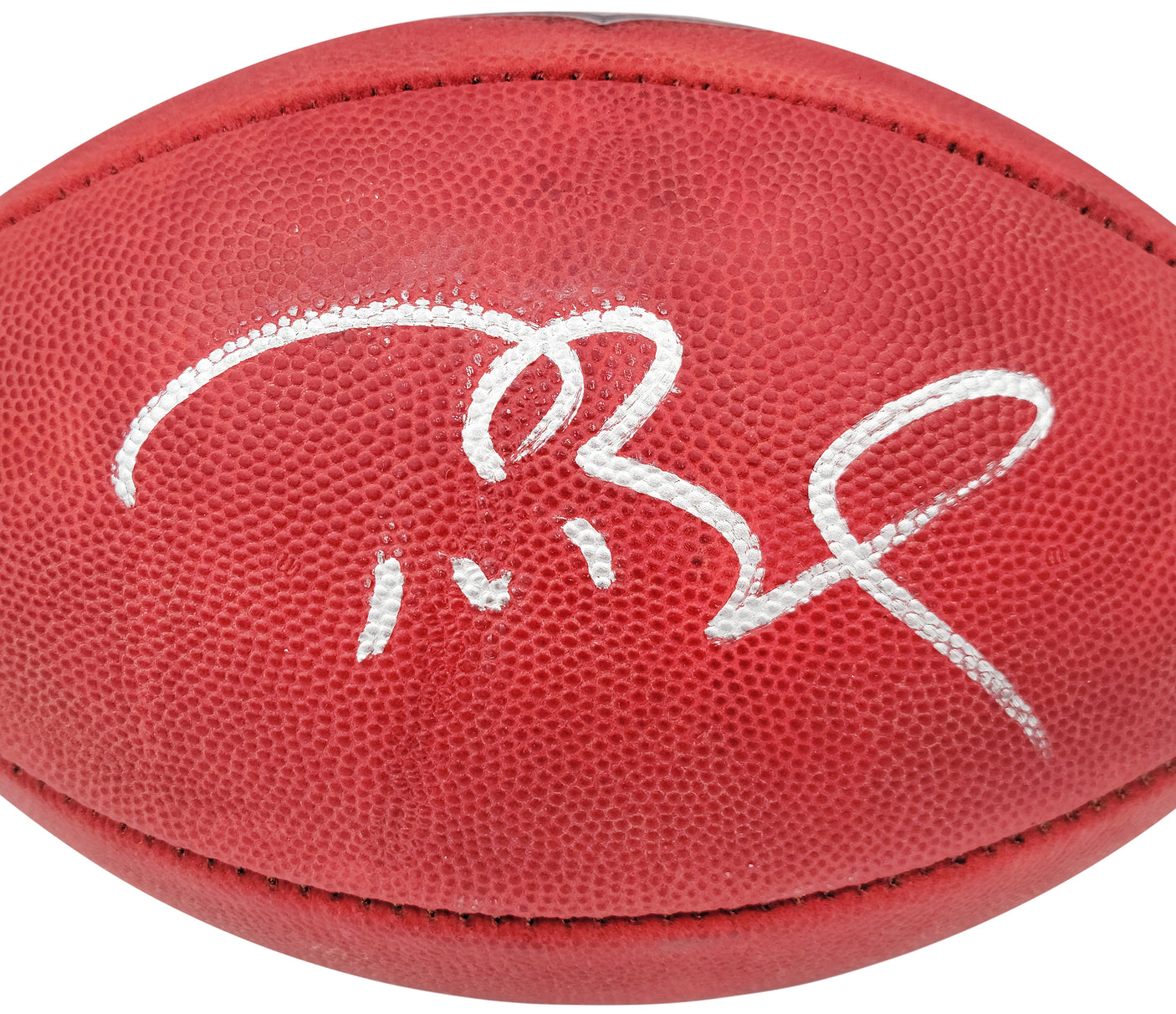 Tom Brady Autographed Official NFL Leather Football New England Patriots Fanatics Holo Stock #202346