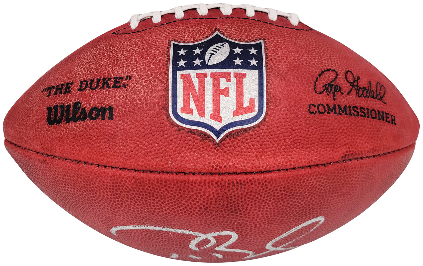 Tom Brady Autographed Official NFL Leather Football New England Patriots Fanatics Holo Stock #202346