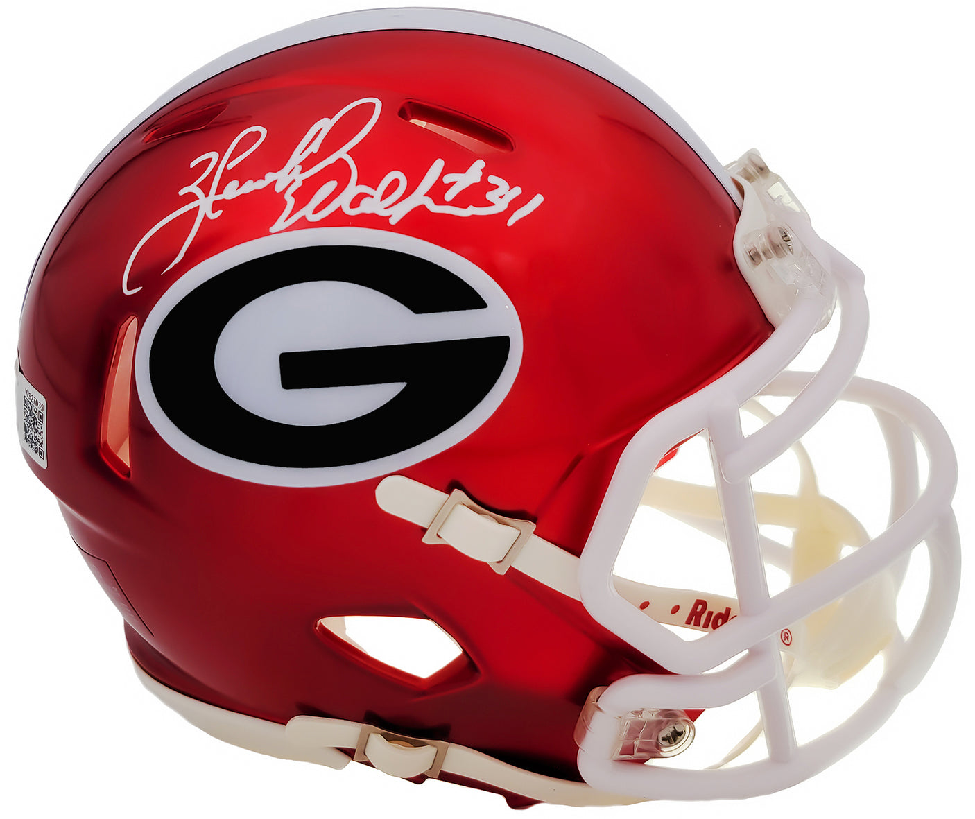 Herschel Walker Autographed Georgia Bulldogs Flash Red Speed Mini Helmet Beckett BAS QR Stock #202150