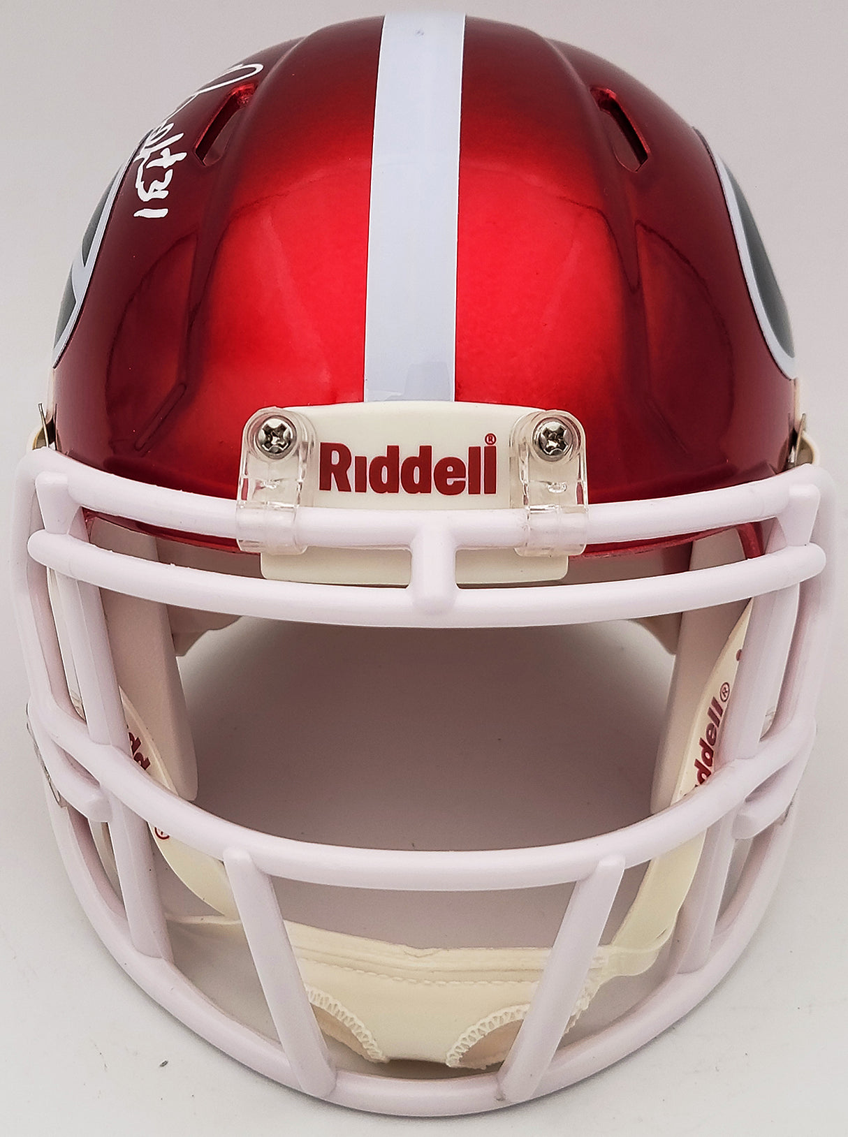 Herschel Walker Autographed Georgia Bulldogs Flash Red Speed Mini Helmet Beckett BAS QR Stock #202150