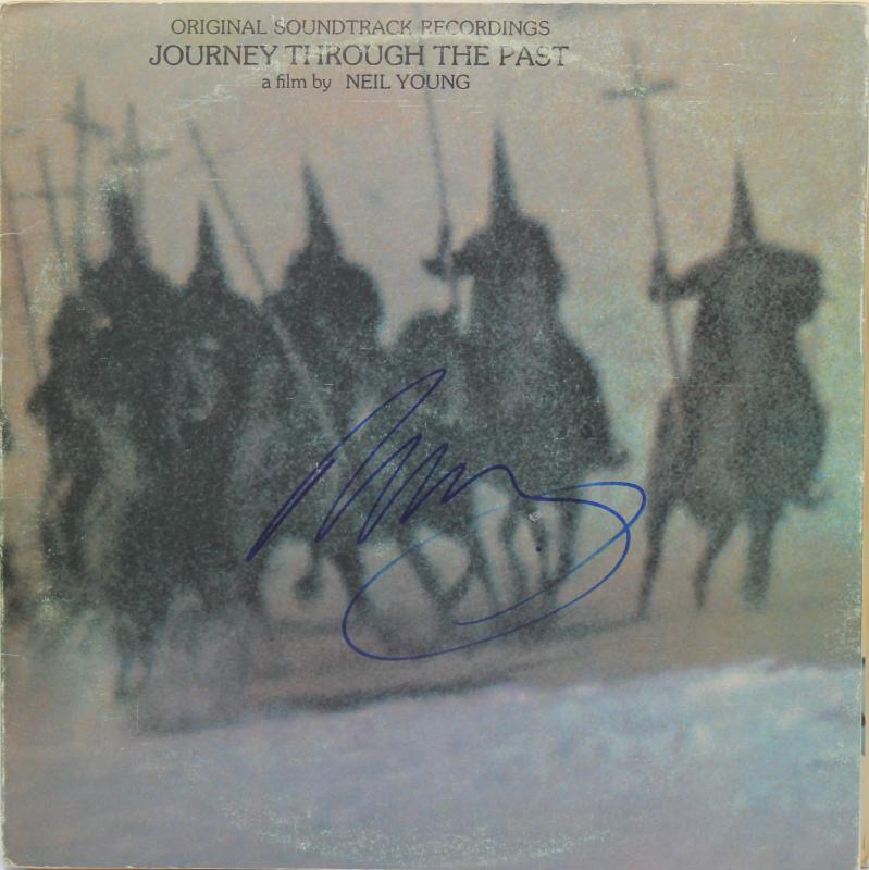 Neil Young Journey Through The Past Authentic Signed Album Cover PSA/DNA #X11055