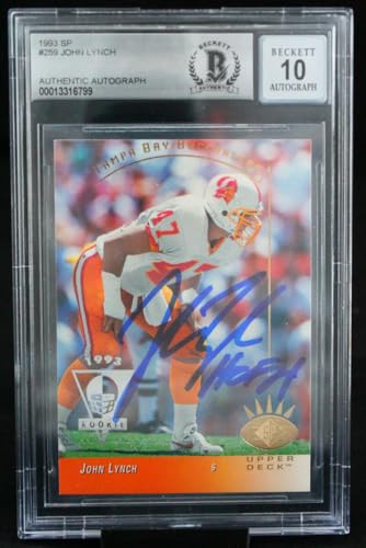 1993 SP #259 John Lynch HOF Tampa Bay Buccaneers BGS Autograph 10