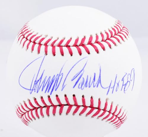 Johnny Bench Autographed Rawlings OML Baseball w/HOF - Fanatics *Blue