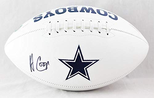 Amari Cooper Autographed Dallas Cowboys Logo Football - JSA W Auth *Black