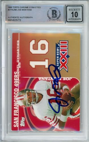 2008 Topps Chrome Dynasties #DYNJM3 Joe Montana San Francisco 49ers BGS Auto