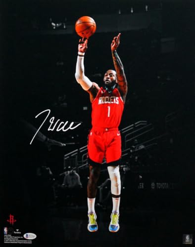 John Wall Signed Houston Rockets 16x20 FP Photo Red Jersey- Beckett Witness *Wh