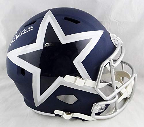 Michael Irvin Signed Dallas Cowboys F/S AMP Speed Helmet - Beckett Auth *White