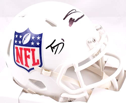 Trevon Diggs Stefon Diggs Autographed NFL Speed Mini Helmet- Beckett W Hologram