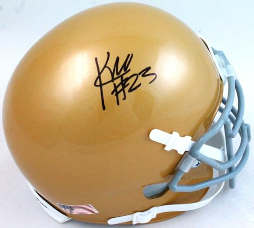 Kyren Williams Autographed Notre Dame Schutt Mini Helmet-JSA W *Black
