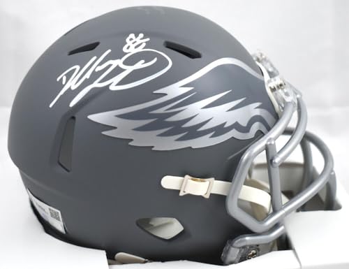 Dallas Goedert Autographed Philadelphia Eagles Slate Speed Mini Helmet- Fanatics