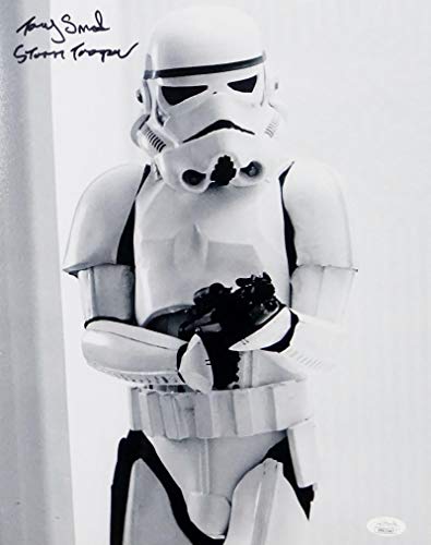 Tony Smart Autographed 11x14 Photo From Movie w/ Stormtrooper - JSA Auth *Black