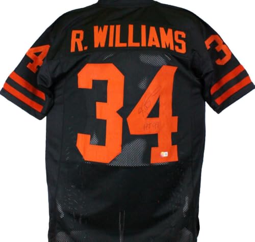 Ricky Williams Autographed Black College Style Jersey w/HT98-Beckett Hologram
