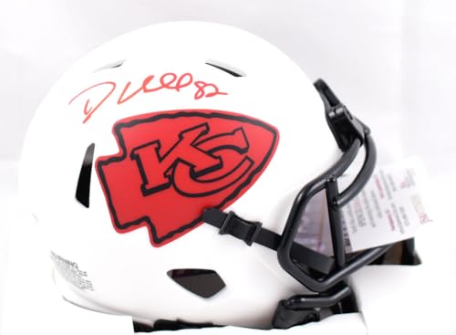 Dante Hall Autographed Kansas City Chiefs Lunar Speed Mini Helmet- JSA W *Red