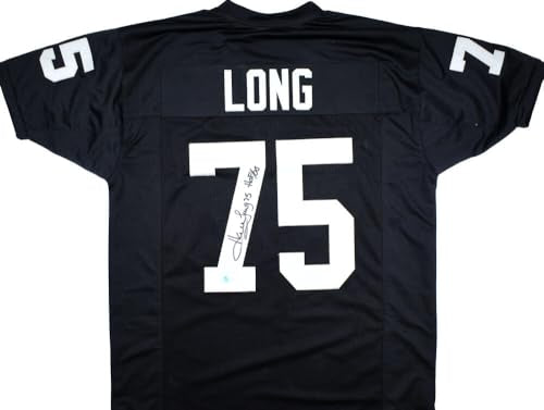Howie Long Autographed Black Pro Style Jersey w/ HOF - Beckett W Hologram *Black