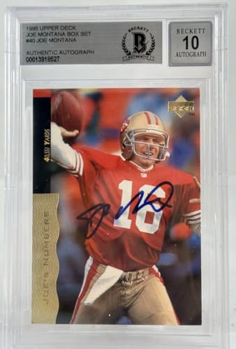 1995 Upper Deck Box Set #40 Joe Montana Auto SF 49ers BGS Autograph 10