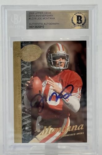 2008 Upper Deck 20th Anniversary #UD16 Joe Montana Auto SF 49ers BGS Auto