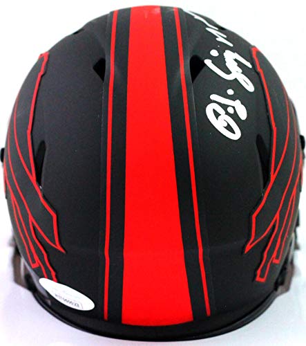 OJ Simpson Autographed Buffalo Bills Eclipse Mini Helmet- JSA W Auth *Silver